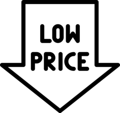 Low Price Sticker Svg Vector, Free Vectors File